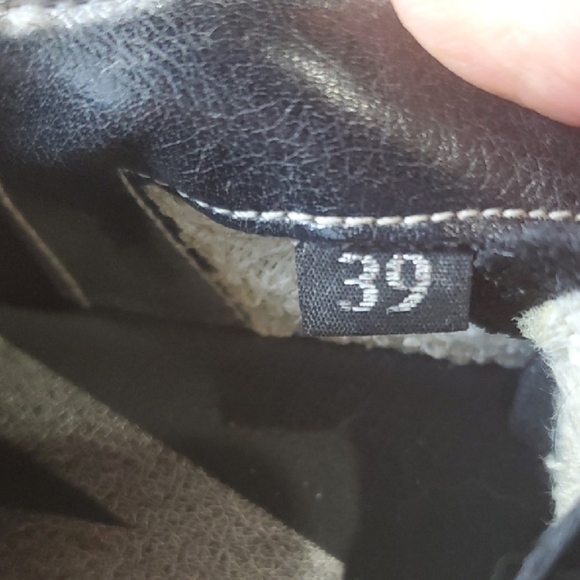 P448 Black and Brown Sneakers High-Top Style - Picture 13 of 14